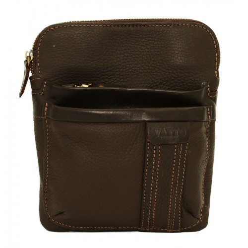 Чоловіча шкіряна сумка VATTO Mk-54 FL7Kаz400 коричнева