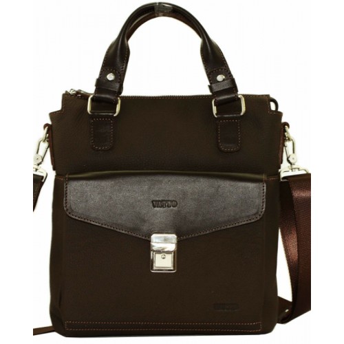 Мужская кожаная сумка VATTO Mk41.3 FL7Kаz400 коричневая