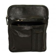 Чоловіча шкіряна сумка VATTO Mk-54Kaz1 чорна Чоловіча шкіряна сумка VATTO Mk-54Kaz1 чорна