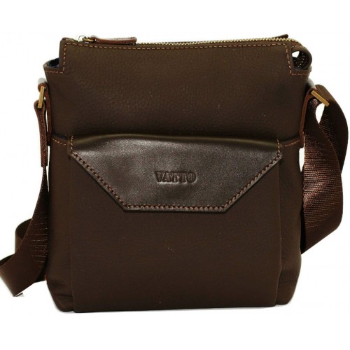 Мужская кожаная сумка VATTO Mk41.1 FL7Kаz400 коричневая