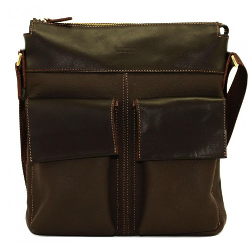 Мужская кожаная сумка VATTO Mk41.4 FL7Kаz400 коричневая