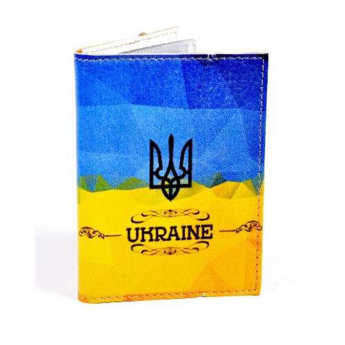 Обкладинка на права з вкладишем прапор з гербом України
