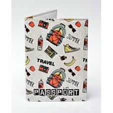 Обложка на паспорт белая Летнее Путешествие
