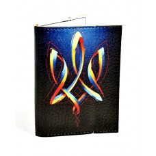 Обкладинка на права з вкладишем синя з вигнутим гербом
