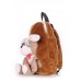Детский рюкзак POOLPARTY kiddy-backpack-dog-brown коричневый