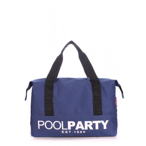 Коттоновая сумка POOLPARTY pool-12-darkblue