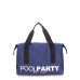 Коттоновая сумка POOLPARTY pool-12-darkblue