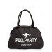 Коттоновая сумка-саквояж POOLPARTY pool-16-grey