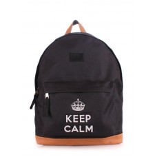 Рюкзак молодежный POOLPARTY backpack-keepcalm-black черный