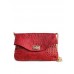Шкіряна сумочка-клатч poolparty-red-crocodile-clutch