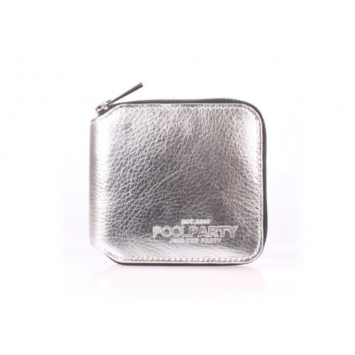 Кошелек POOLPARTY miniwallet-silver серебро