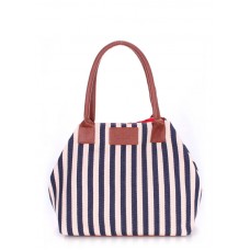 Коттоновая сумка POOLPARTY pool-navy-blue синяя