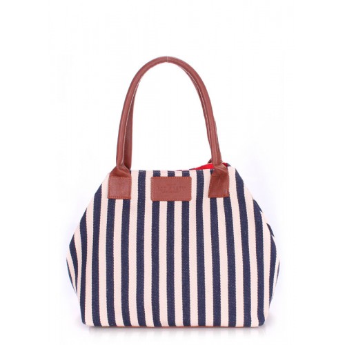 Коттоновая сумка POOLPARTY pool-navy-blue синя