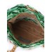 Шкіряна сумочка-клатч POOLPARTY з ланцюжком palm-clutch зелена
