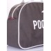 Коттонова сумка-саквояж POOLPARTY pool-16-white-grey сіра