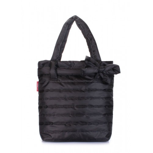Дутая сумка POOLPARTY bow-black-new черная
