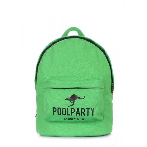 Рюкзак молодіжний POOLPARTY backpack-kangaroo-green зелений