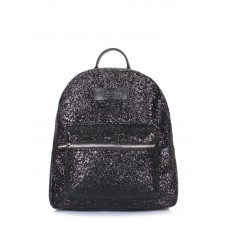 Рюкзак жіночий блискучий POOLPARTY xs-bckpck-glitter-black чорний