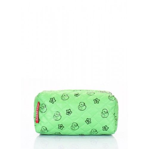 Косметичка POOLPARTY cosmetic-green-ducks зеленая