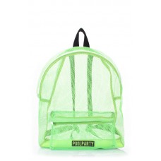 Рюкзак молодежный POOLPARTY backpack-mesh-green зеленый