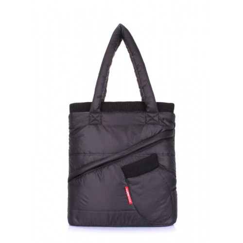 Стеганая сумка Poolparty mitten-black черная