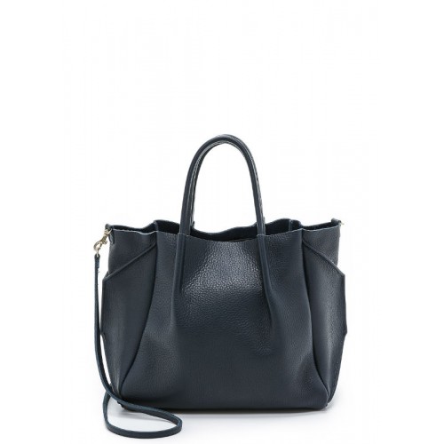 Шкіряна сумка POOLPARTY Soho Remix soho-rmx-darkblue темно-синя