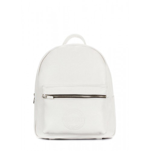Рюкзак женский кожаный POOLPARTY xs-bckpck-leather-white белый