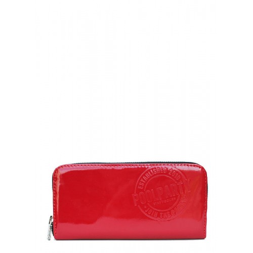 Кошелек POOLPARTY poolparty-laquer-red-wallet красный
