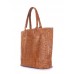 Шкіряна сумка POOLPARTY Amphibia amphibia-croco-коричнева beige