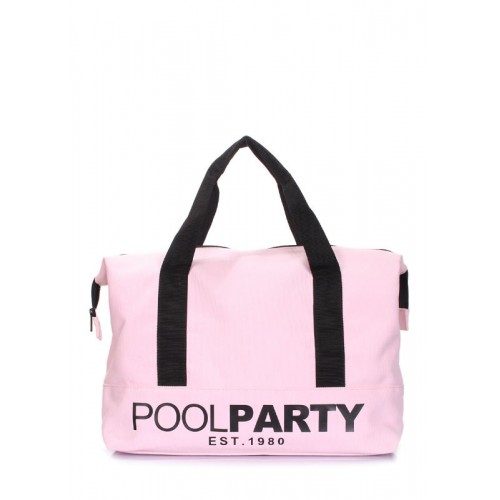 Коттоновая сумка POOLPARTY pool-12-rose розовая
