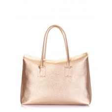 Кожаная сумка POOLPARTY Sense sense-gold золотая