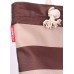 Пляжна сумка в смужку POOLPARTY anchor-stripes-коричнева brown