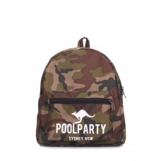 Рюкзак женский POOLPARTY Xs xs-camo камуфляж