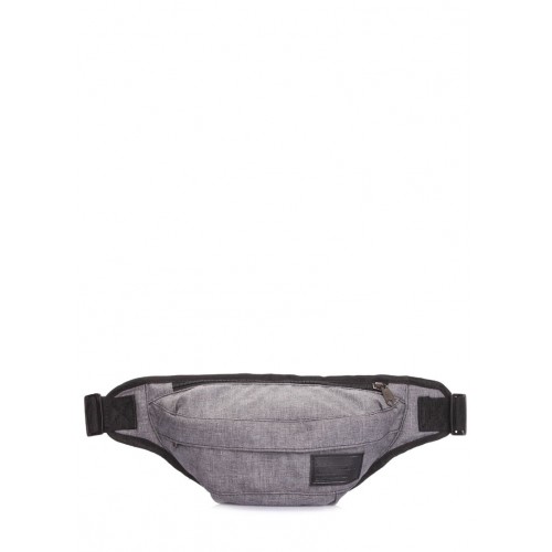 Сумка-бананка POOLPARTY Bumbag bumbag-ripple серая