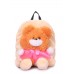 Дитячий рюкзак POOLPARTY з ведмедем kiddy-backpack-bear-orange бежевий
