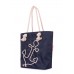 Летняя сумка с якорем POOLPARTY anchor-oxford-blue синяя