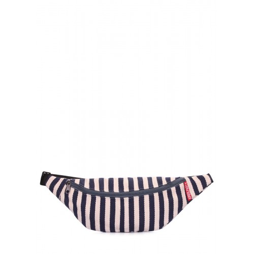 Сумка-бананка в морском стиле POOLPARTY waistbag-navy-blue синяя