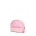 Рожева косметичка в смужку Cupcake POOLPARTY mns-cosmetic-stripe