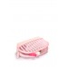 Рожева косметичка в смужку Cupcake POOLPARTY mns-cosmetic-stripe