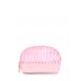 Рожева косметичка в смужку Cupcake POOLPARTY mns-cosmetic-stripe