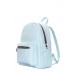 Блакитний шкіряний рюкзак POOLPARTY xs-bckpck-babyblue