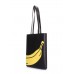Сумка з бананом POOLPARTY mns-banana-tote чорна