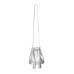 Серебряная кожаная сумочка на завязках POOLPARTY bucket-silver