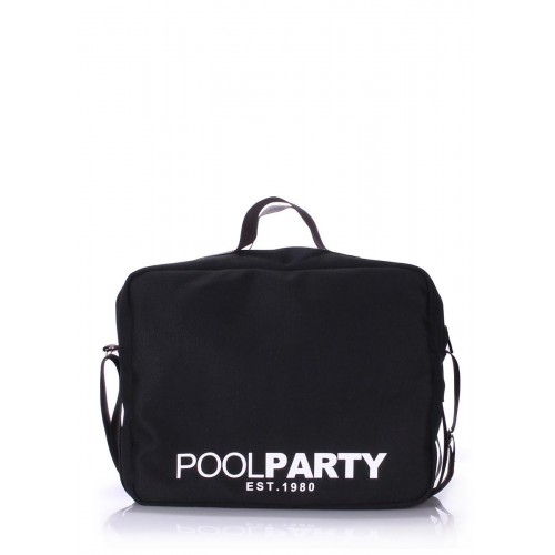 Сумка POOLPARTY Original с ремнем на плечо original-oxford-black черная