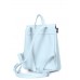 Шкіряний блакитний рюкзак POOLPARTY venice-leather-babyblue