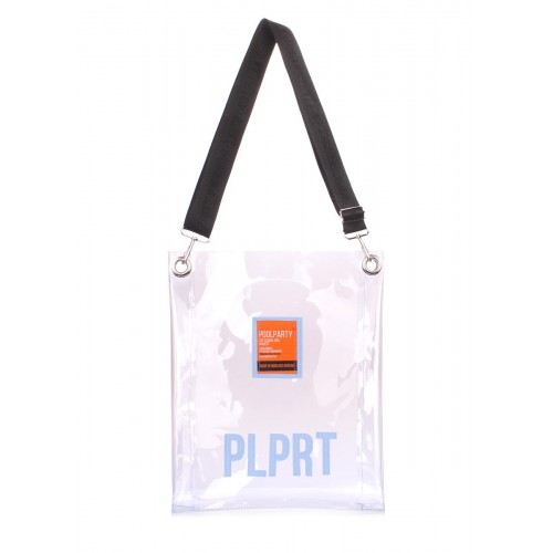 Прозора сумка POOLPARTY Clear з ременем на плече clear-pink