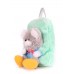 Дитячий рюкзак POOLPARTY з ведмедем kiddy-backpack-teddybear-gb зелений