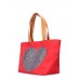 Сумка с глиттером POOLPARTY Lovetote lovetote-oxford-red красная