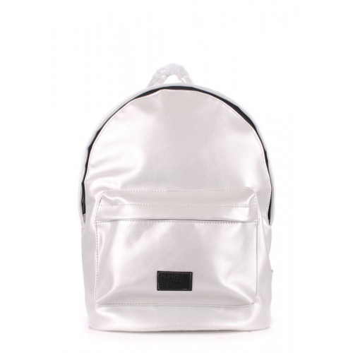 Рюкзак женский POOLPARTY backpack-pu-lightsilver