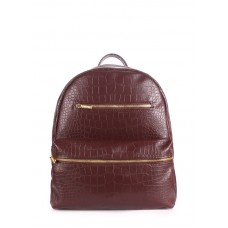 Рюкзак женский POOLPARTY mini-bckpck-croco-brown коричневый